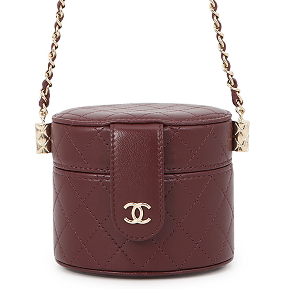 CHANEL Gold Lambskin Leather Logo Shoulder Bag - Picture 1 of 11